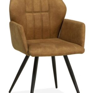 Armstoel Flare microvezelstof cognac