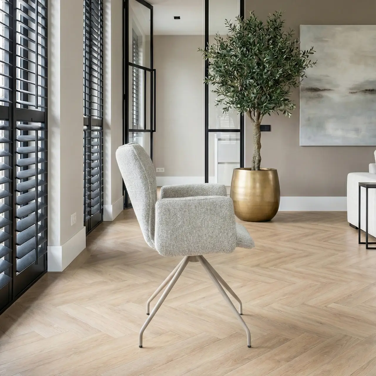 Eetkamerstoel Actu draaibaar met armleuningen 02