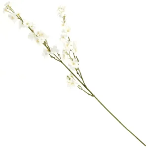 Realistische kunstbloem kersenbloesem off-white 87cm lange zijden tak - Meubeldriveinn.nl