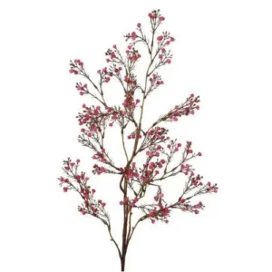 Kunstbloem Gips Gypsophila tak 95 cm bordeauxrood met fijne vertakkingen