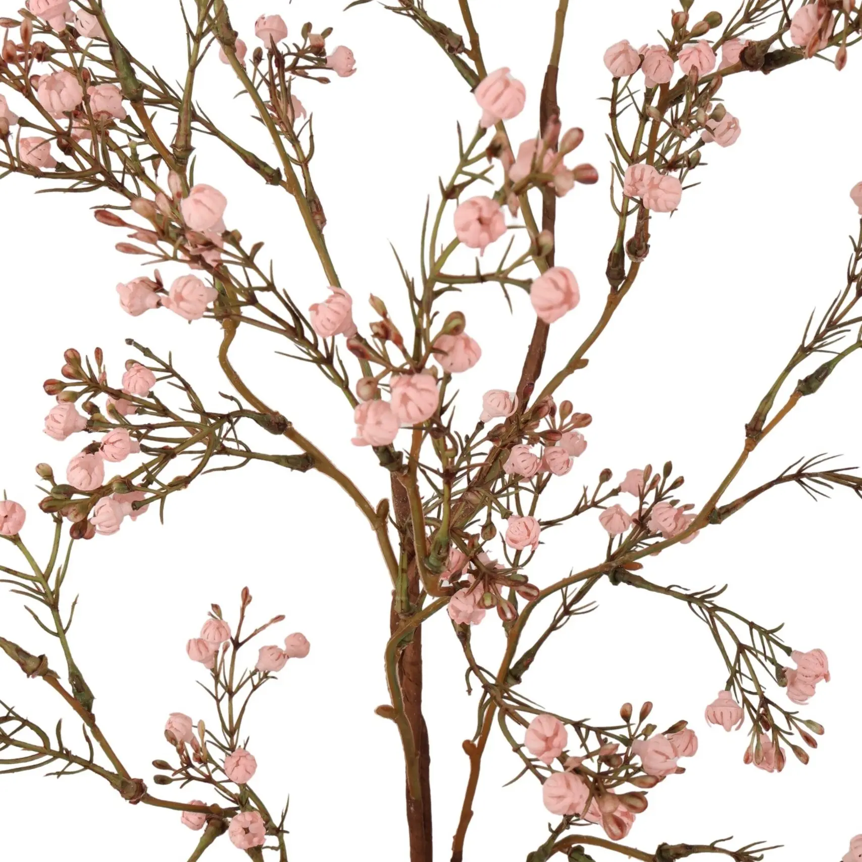 Detailopname van lichtroze gipsknopjes op de 95 cm lange Gypsophila kunsttak