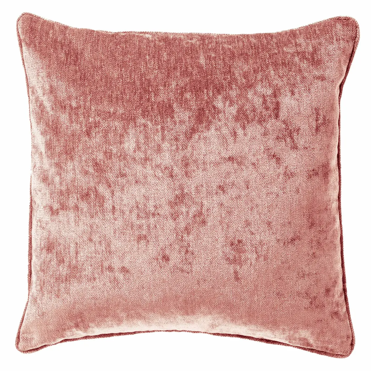 LEWY - sierkussen 45x45 cm - glansvelours - Old Rose - roze