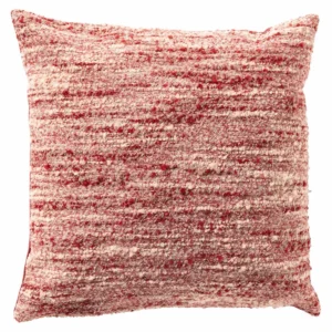CHRISTAN - sierkussen 45x45 cm - bouclé - Emboldened - rood, roze, wit