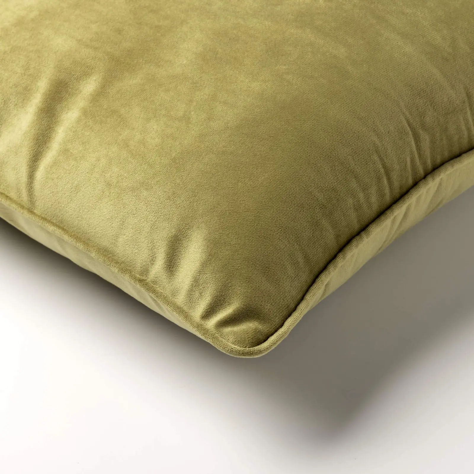 FINN - sierkussen 30x50 cm - velvet - effen kleur - Green Moss - groen - Afbeelding 2