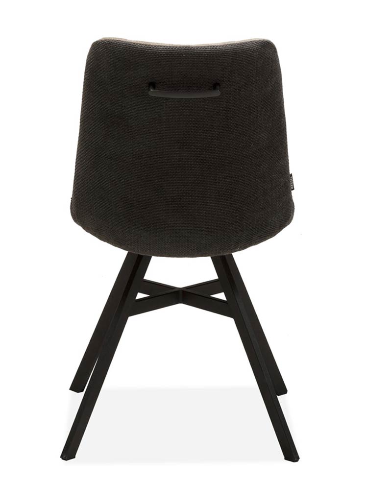 Eetkamerstoel Earth microvezel antraciet - Afbeelding 3