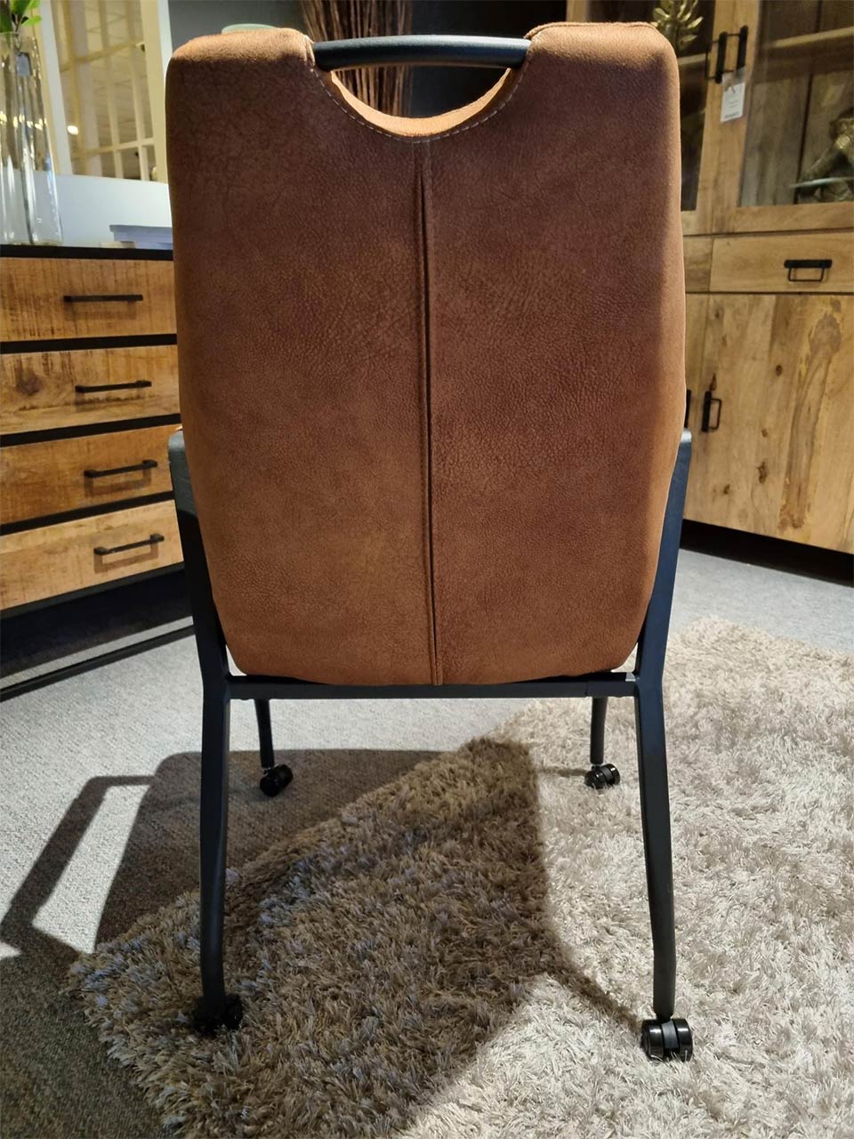 Armstoel Sun microvezel cognac - Afbeelding 5