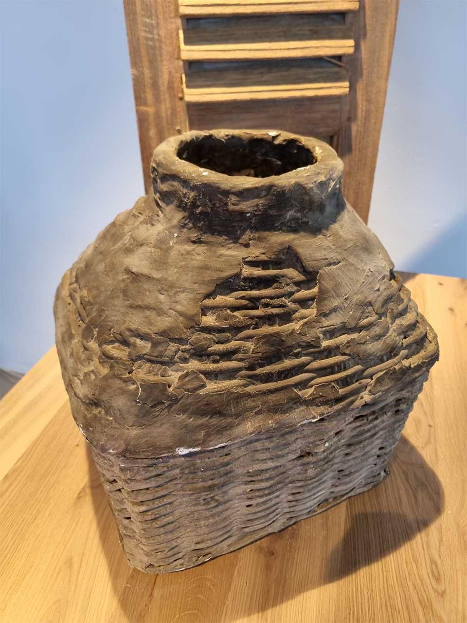 Chinese leemmand uniek sober grijs 35x20x40cm - Afbeelding 2
