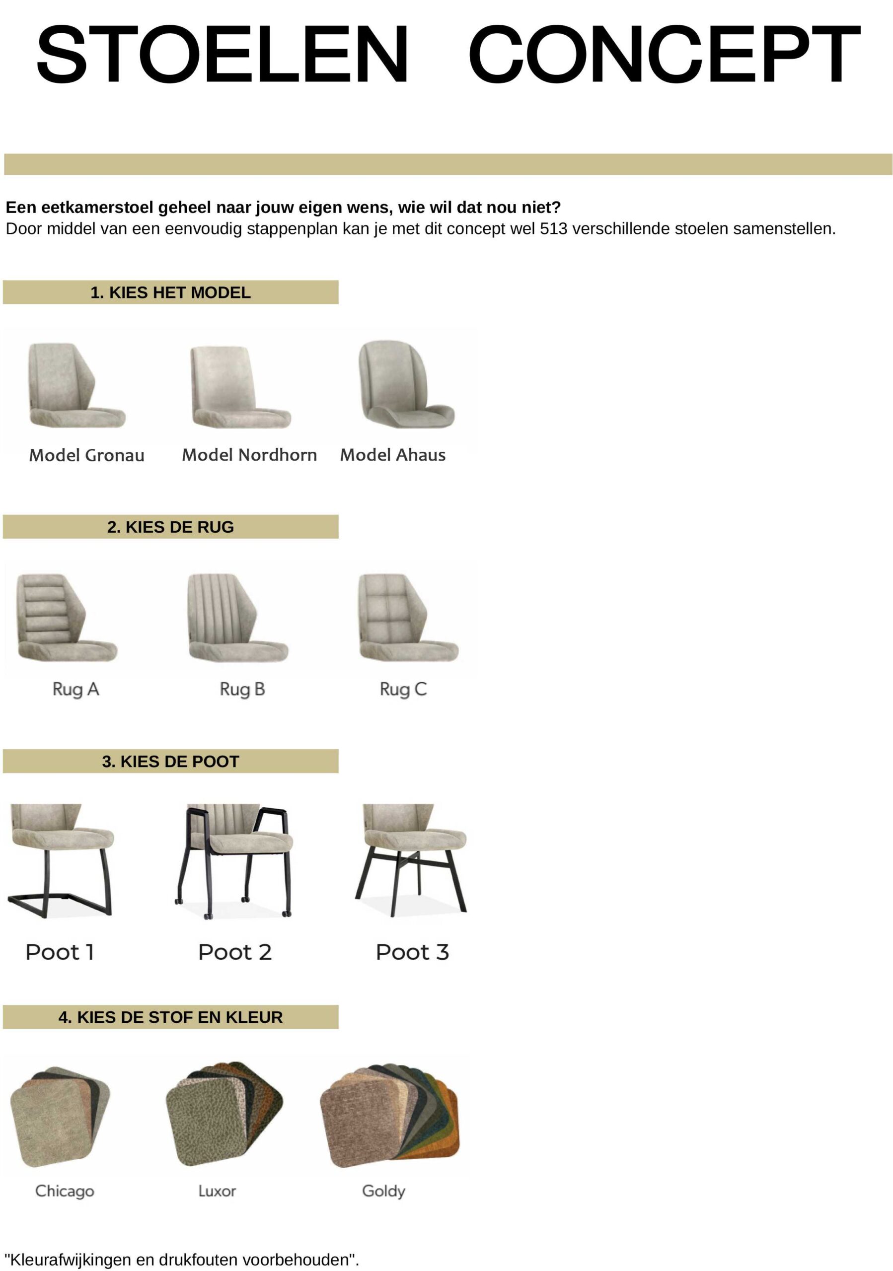 Eetkamerstoel Gronau stiksel verticaal - Afbeelding 3