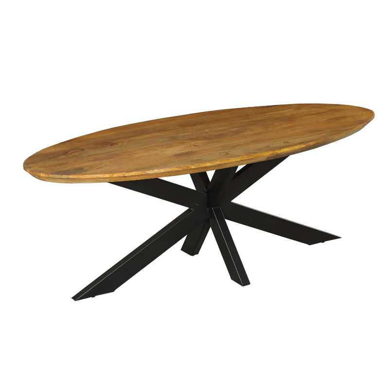 Eetkamertafel Brandy ovaal mango naturel 240cm - Afbeelding 2