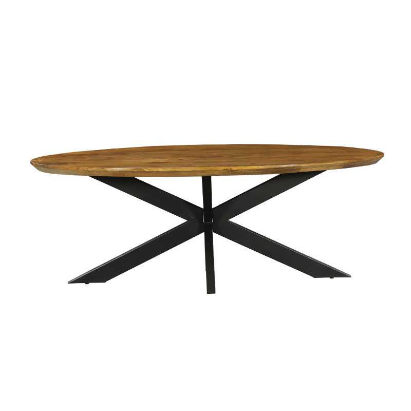 Eetkamertafel Brandy ovaal mango naturel 240cm - Afbeelding 3