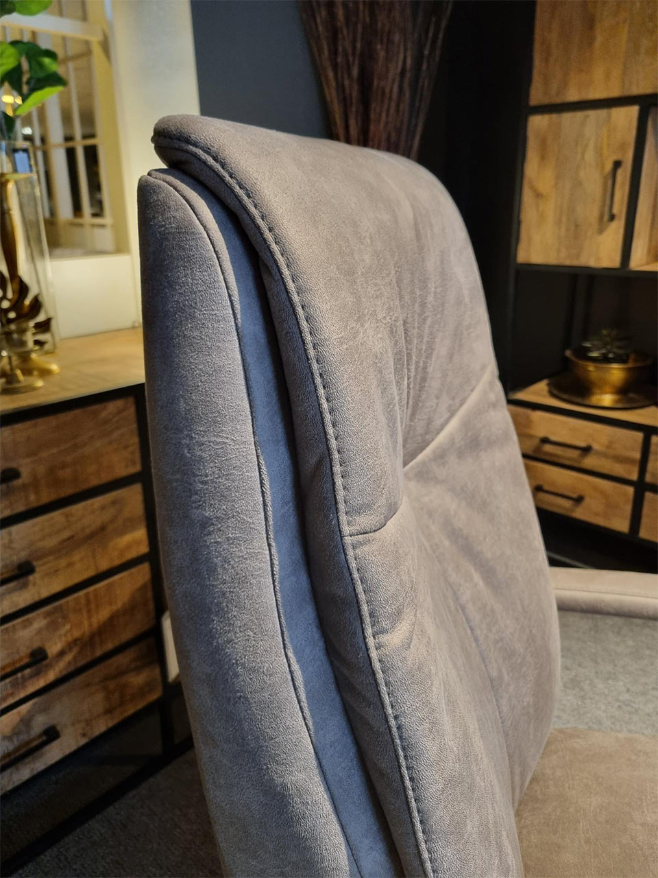 Relaxfauteuil Zelhem leder draaistoel met sta-op - Afbeelding 8
