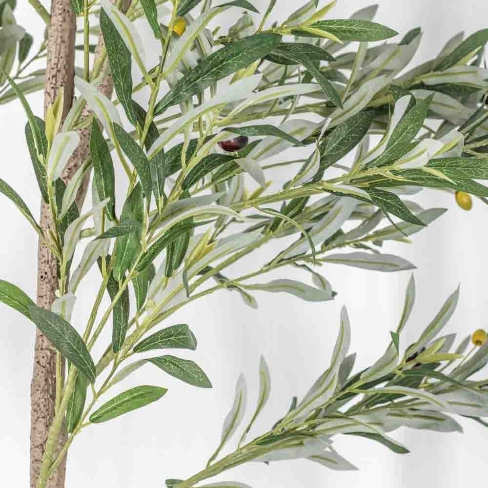 Kunstplant olijfboom 180cm grove stam - Afbeelding 2