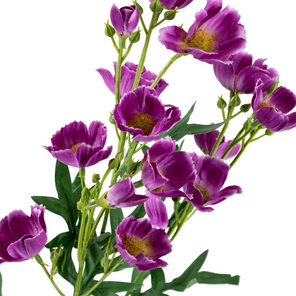 Kunstbloem klaproos 65cm paars - Afbeelding 2