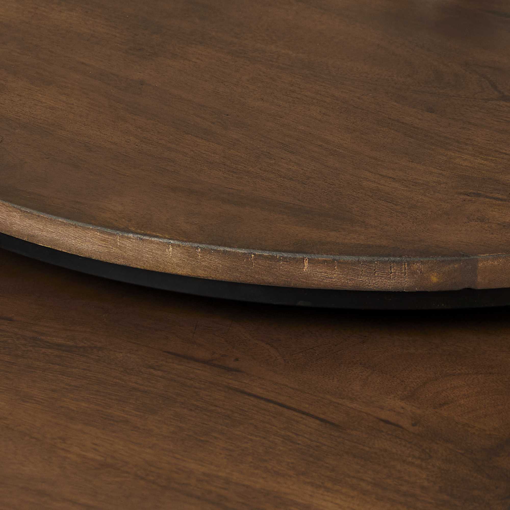 Salontafel Madison 70cm rond set van 2 walnoot - Afbeelding 3