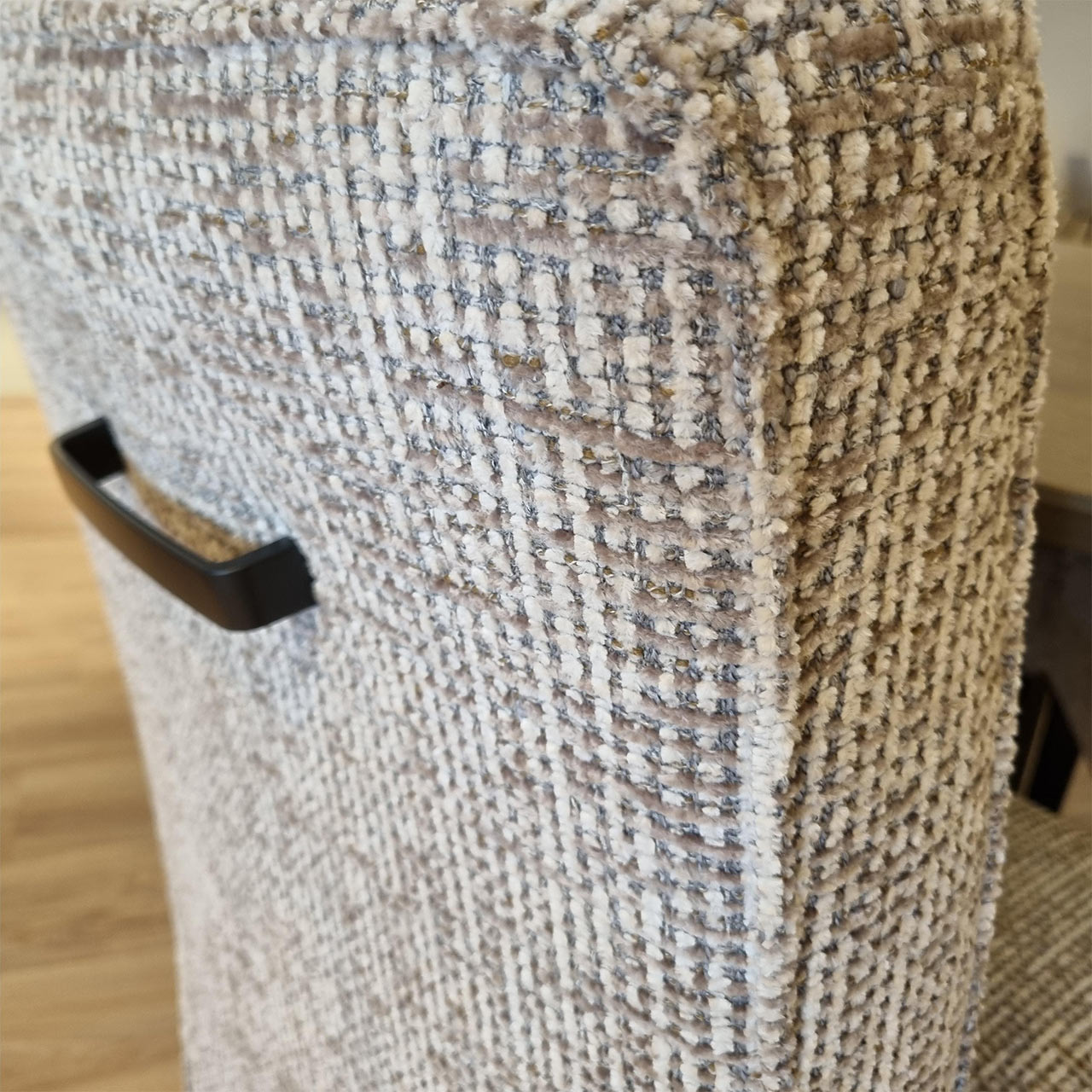 Eetkamerstoel Deventer houten poten stof Coco - Afbeelding 4