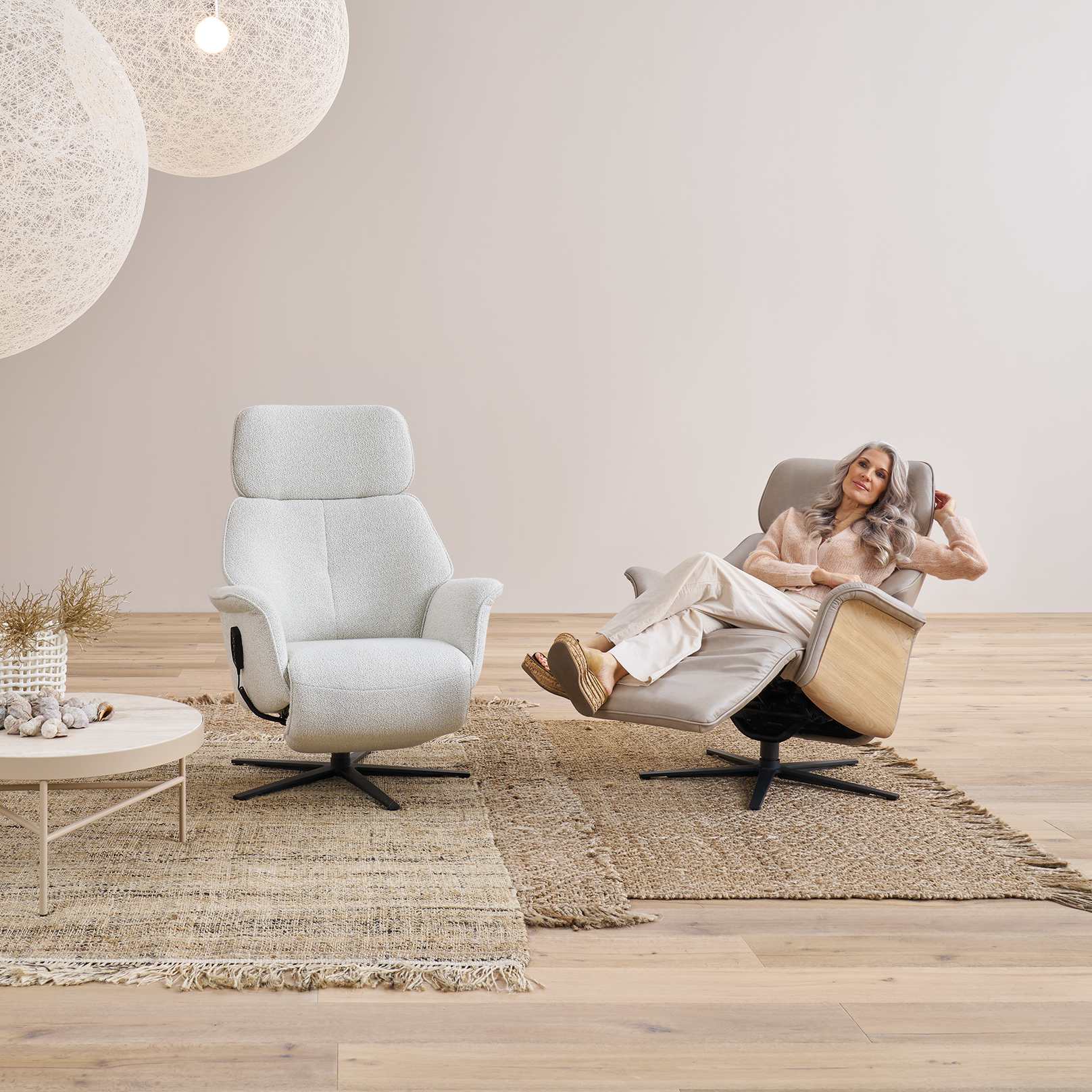 Relaxfauteuil 7362 S-lounger sta-op hulp - Afbeelding 2