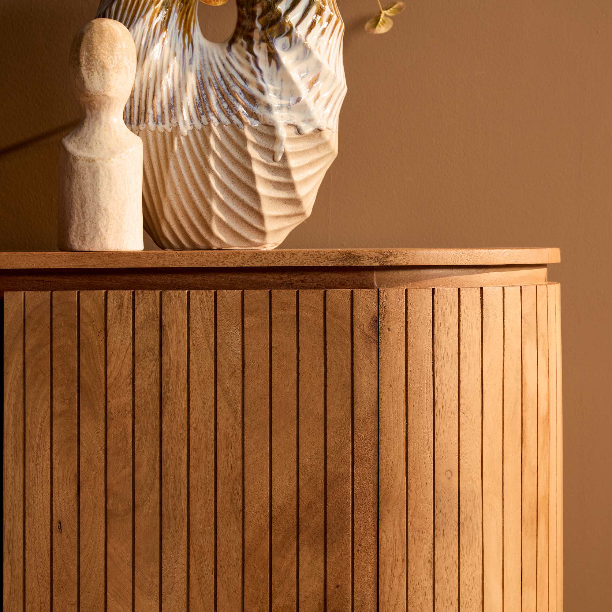 Dressoir Solana mangohout naturel 165cm - Afbeelding 5