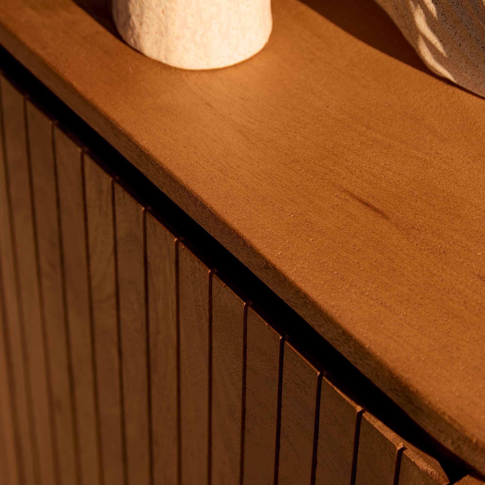 Dressoir Solana mangohout naturel 210cm - Afbeelding 3