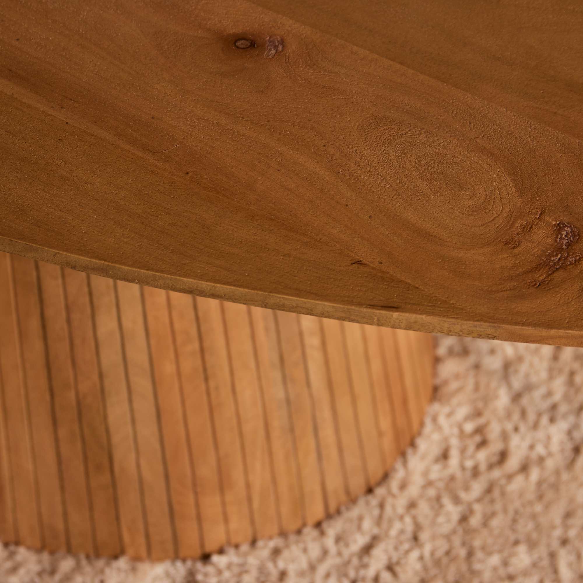 Eettafel Solana mangohout naturel ovaal 240cm - Afbeelding 3