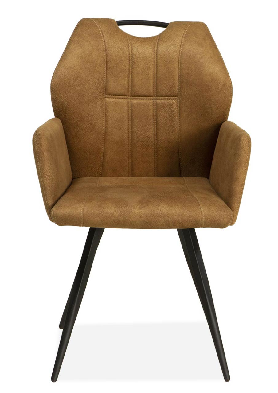 Armstoel Flare microvezelstof cognac - Afbeelding 2