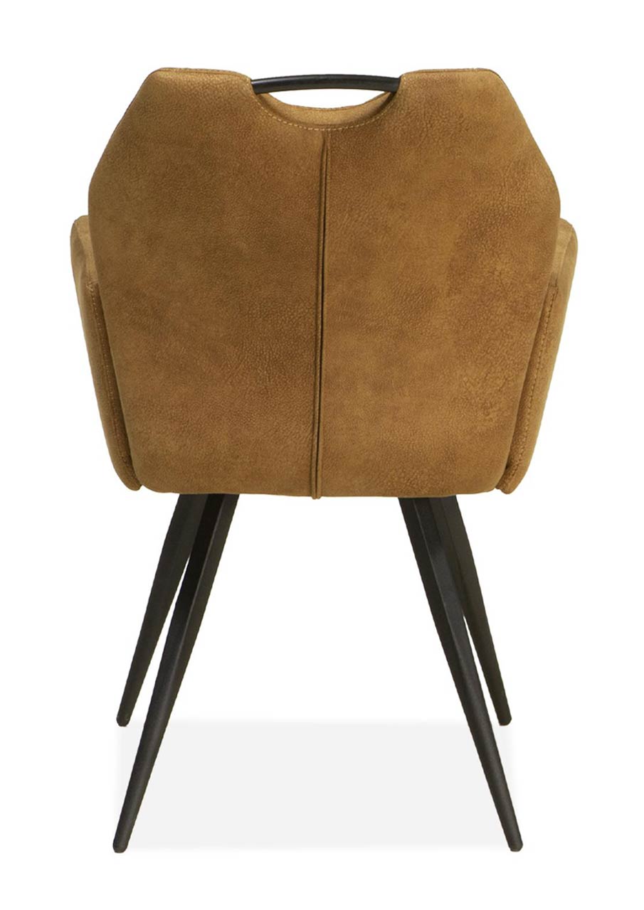 Armstoel Flare microvezelstof cognac - Afbeelding 3